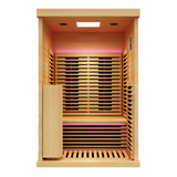 Peak Saunas Everest 2-Person Full Spectrum Infrared Sauna with Built-In XL Medical-Grade Red Light Therapy & Smart WiFi App Control