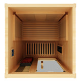 Peak Saunas Shasta 1-Person Indoor Near Zero EMF Full Spectrum Infrared Sauna with XL Medical-Grade Red Light Therapy & Smart WiFi App Control