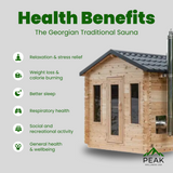 The Georgian 6 Person Traditional Sauna Cabin | Dundalk Dundalk Leisurecraft