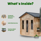 The Georgian 6 Person Traditional Sauna Cabin | Dundalk Dundalk Leisurecraft