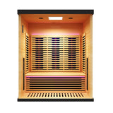 Peak Saunas Denali Luxury 3-Person Full Spectrum Infrared Sauna with Two XL Medical-Grade Red Light Therapy Panels & Smart WiFi App Control