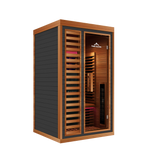 Peak Saunas Rainier 1-Person Full Spectrum Infrared Sauna with Built-In XL Medical-Grade Red Light Therapy & Smart WiFi App Control