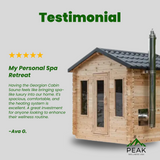 The Georgian 6 Person Traditional Sauna Cabin | Dundalk Dundalk Leisurecraft