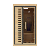 Peak Saunas Shasta 1-Person Indoor Near Zero EMF Full Spectrum Infrared Sauna with XL Medical-Grade Red Light Therapy & Smart WiFi App Control
