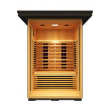 Peak Saunas Patagonia 2-Person Outdoor Full Spectrum Infrared Sauna with Built-In XL Medical-Grade Red Light Therapy and Smart WiFi App Control