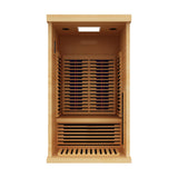 Peak Saunas Shasta 1-Person Indoor Near Zero EMF Full Spectrum Infrared Sauna with XL Medical-Grade Red Light Therapy & Smart WiFi App Control