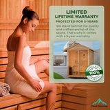 The Arlberg 3 Person Luxury Outdoor Traditional Sauna