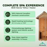 The Arlberg 3 Person Luxury Outdoor Traditional Sauna