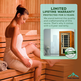 The Avila Elite 1-2 Person Ultra Low EMF Indoor FAR Infrared Sauna