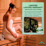 The CL3G 2 Person Cube-Series Outdoor Traditional Sauna