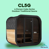 The CL5G 4 Person Cube-Series Outdoor Traditional Sauna