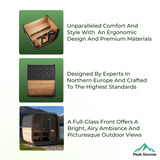 The CL5G 4 Person Cube-Series Outdoor Traditional Sauna