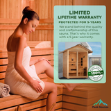 The Carinthia 3 Person Luxury Outdoor Hybrid Sauna