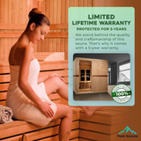 The Catalonia 8 Person Near Zero EMF Indoor FAR Infrared Sauna with Removable Benches