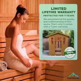 The Cayenne 4 Person Outdoor FAR/MID Infrared Sauna
