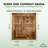 The Copenhagen 3 Person Luxury Indoor Traditional Sauna