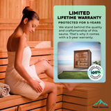 The Drammen 3 Person Luxury Outdoor Traditional Sauna