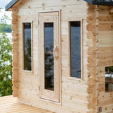 The Georgian 6 Person Outdoor Traditional Sauna Cabin