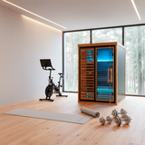 Peak Saunas Fuji 2-Person Full Spectrum Infrared Sauna with XL Medical-Grade Red Light Therapy & Smart WiFi App Control