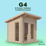 The G4 6 Person Outdoor Traditional Sauna