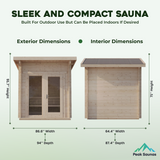 The G4 6 Person Outdoor Traditional Sauna