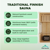 The G4 6 Person Outdoor Traditional Sauna