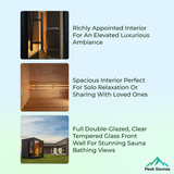 The G6 5 Person Luxury Outdoor Pre-Assembled Traditional Sauna