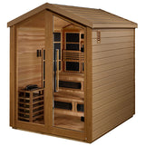 The Kaskinen 4-6 Person Luxury Outdoor Hybrid Sauna