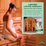 The Gargellen 5 Person Luxury Outdoor Hybrid Sauna