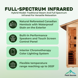 The Gargellen 5 Person Luxury Outdoor Hybrid Sauna