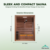 The Hanko Edition 2 Person Luxury Indoor Traditional Sauna