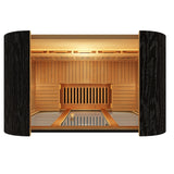 Peak Saunas El Capitan 4-Person Outdoor Full Spectrum Infrared Sauna with Built-In XL Medical-Grade Red Light Therapy and Smart WiFi App Control
