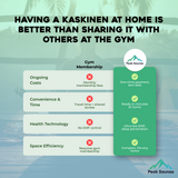 The Kaskinen 4-6 Person Luxury Outdoor Hybrid Sauna