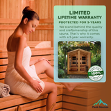 The Kaskinen 4-6 Person Luxury Outdoor Hybrid Sauna