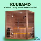 The Kuusamo Edition 6 Person Luxury Indoor Traditional Sauna