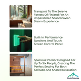 The Kuusamo Edition 6 Person Luxury Indoor Traditional Sauna