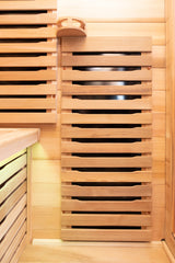 Peak Saunas Fuji 2-Person Full Spectrum Infrared Sauna with XL Medical-Grade Red Light Therapy & Smart WiFi App Control
