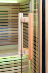 Peak Saunas Fuji 2-Person Full Spectrum Infrared Sauna with XL Medical-Grade Red Light Therapy & Smart WiFi App Control