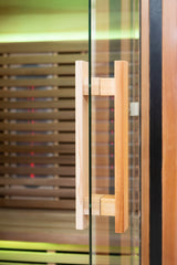 Peak Saunas Rainier 1-Person Full Spectrum Infrared Sauna with XL Medical-Grade Red Light Therapy & Smart WiFi App Control