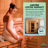 The Paris 3 Person Low EMF Indoor FAR Infrared Sauna