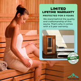 The Barcelona 1-2 Person Low EMF Indoor FAR Infrared Sauna