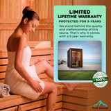 The Nora 2 Person Luxury Outdoor Hybrid Sauna