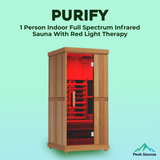 The Purify 1 Person Indoor Full Spectrum Infrared Sauna