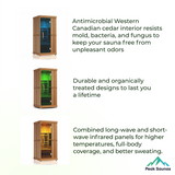 The Purify 1 Person Indoor Full Spectrum Infrared Sauna