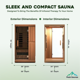 The Purify 1 Person Indoor Full Spectrum Infrared Sauna
