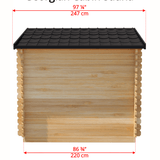 The Georgian 6 Person Traditional Steam Cabin Sauna | Dundalk Dundalk Leisurecraft