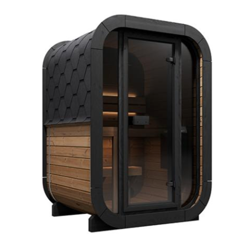 The CL3G 2 Person Cube-Series Outdoor Traditional Sauna