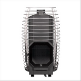 HUUM HIVE FLOW Wood-Burning Sauna Stove w/ Thru Wall Chimney and Stones and Floor Protection