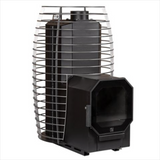 HUUM HIVE FLOW LS Wood-Burning Sauna Stove w/ Firebox Extension, Thru Wall Chimney, Stones and Floor Protection