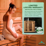 The Solace 4 Person Near Zero EMF Indoor FAR Infrared Sauna